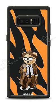 Dafoni Art Samsung Galaxy Note 8 Detective Teddy Bear Kılıf - 1