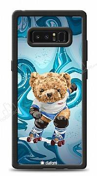 Dafoni Art Samsung Galaxy Note 8 Skating Teddy Bear Kılıf - 1