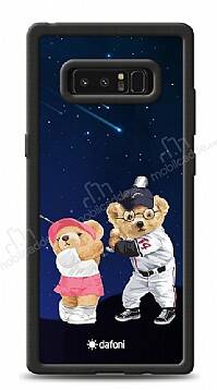 Dafoni Art Samsung Galaxy Note 8 Sporty Couple Teddy Kılıf - 1