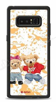 Dafoni Art Samsung Galaxy Note 8 Style Couple Teddy Kılıf - 1