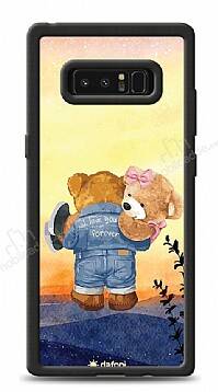 Dafoni Art Samsung Galaxy Note 8 Sunset Teddy Bears Kılıf - 1