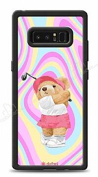 Dafoni Art Samsung Galaxy Note 8 Tennis Girl Bear Kılıf - 1