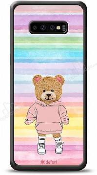 Dafoni Art Samsung Galaxy S10 Chic Teddy Bear Kılıf - 1