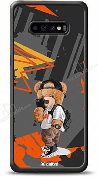 Dafoni Art Samsung Galaxy S10 Cool Teddy Bear Kılıf - 1