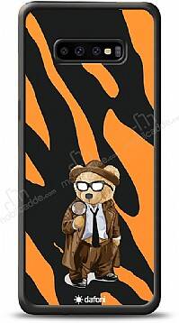 Dafoni Art Samsung Galaxy S10 Detective Teddy Bear Kılıf - 1