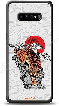 Dafoni Art Samsung Galaxy S10 Plus Roaring Tiger Kılıf - 1