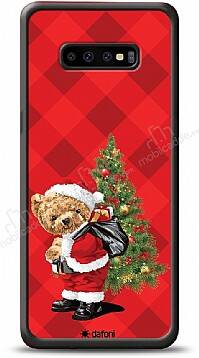 Dafoni Art Samsung Galaxy S10 Plus Santa Bear Kılıf - 1