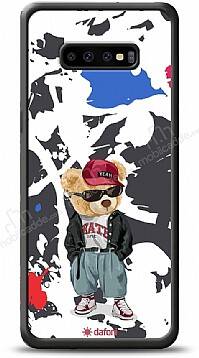 Dafoni Art Samsung Galaxy S10 Plus Sporty Teddy Bear Kılıf - 1