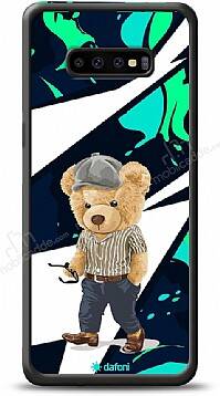 Dafoni Art Samsung Galaxy S10 Plus Thoughtful Teddy Bear Kılıf - 1