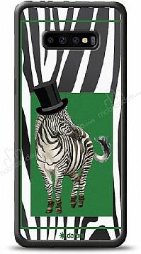 Dafoni Art Samsung Galaxy S10 Plus Zebra Pattern Kılıf - 1