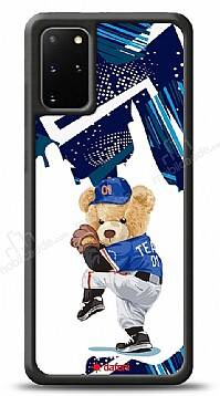 Dafoni Art Samsung Galaxy S20 Plus Hand Soccer Teddy Bear Kılıf - 1