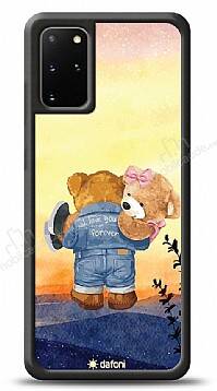 Dafoni Art Samsung Galaxy S20 Plus Sunset Teddy Bears Kılıf - 1