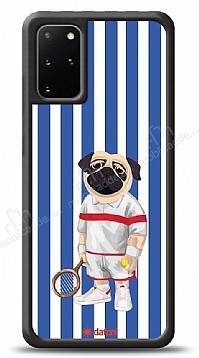 Dafoni Art Samsung Galaxy S20 Plus Tennis Boy Pug Kılıf - 1