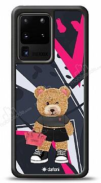 Dafoni Art Samsung Galaxy S20 Ultra Rock And Roll Teddy Bear Kılıf - 1