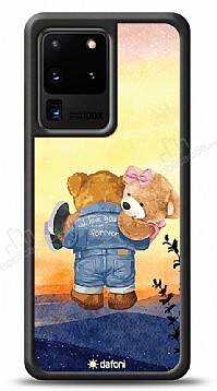 Dafoni Art Samsung Galaxy S20 Ultra Sunset Teddy Bears Kılıf - 1