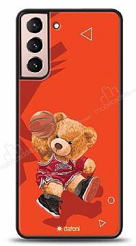 Dafoni Art Samsung Galaxy S21 Basketball Bear Kılıf - 1