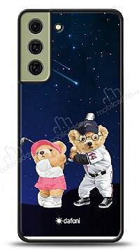 Dafoni Art Samsung Galaxy S21 FE 5G Sporty Couple Teddy Kılıf - 1