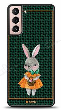 Dafoni Art Samsung Galaxy S21 Lady Rabbit Kılıf - 1