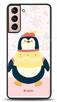 Dafoni Art Samsung Galaxy S21 Smiling Penguin Kılıf - 1