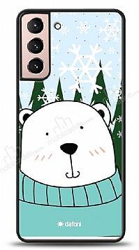 Dafoni Art Samsung Galaxy S21 Snow Bear Kılıf - 1