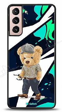 Dafoni Art Samsung Galaxy S21 Thoughtful Teddy Bear Kılıf - 1