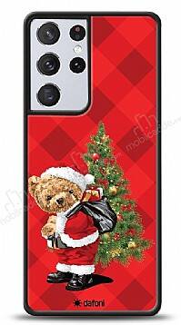 Dafoni Art Samsung Galaxy S21 Ultra Santa Bear Kılıf - 1