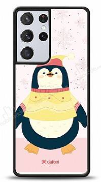 Dafoni Art Samsung Galaxy S21 Ultra Smiling Penguin Kılıf - 1