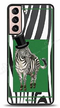 Dafoni Art Samsung Galaxy S21 Zebra Pattern Kılıf - 1