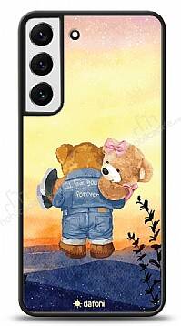 Dafoni Art Samsung Galaxy S22 5G Sunset Teddy Bears Kılıf - 1