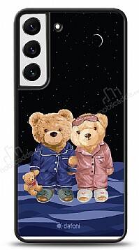 Dafoni Art Samsung Galaxy S22 5G Under The Stars Teddy Bears Kılıf - 1