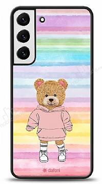 Dafoni Art Samsung Galaxy S22 Plus 5G Chic Teddy Bear Kılıf - 1