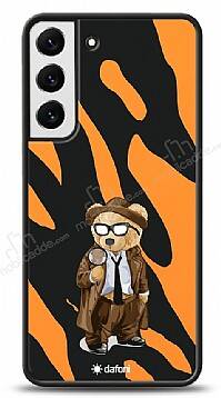 Dafoni Art Samsung Galaxy S22 Plus 5G Detective Teddy Bear Kılıf - 1