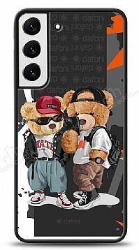 Dafoni Art Samsung Galaxy S22 Plus 5G Icon Couple Teddy Kılıf - 1