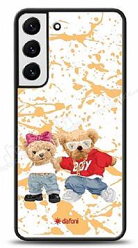 Dafoni Art Samsung Galaxy S22 Plus 5G Style Couple Teddy Kılıf - 1