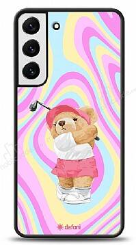 Dafoni Art Samsung Galaxy S22 Plus 5G Tennis Girl Bear Kılıf - 1