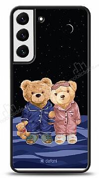 Dafoni Art Samsung Galaxy S22 Plus 5G Under The Stars Teddy Bears Kılıf - 1