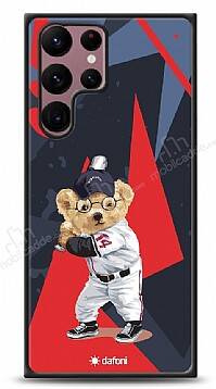 Dafoni Art Samsung Galaxy S22 Ultra 5G Baseball Bear Kılıf - 1