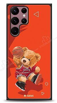 Dafoni Art Samsung Galaxy S22 Ultra 5G Basketball Bear Kılıf - 1