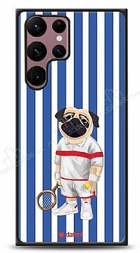 Dafoni Art Samsung Galaxy S22 Ultra 5G Tennis Boy Pug Kılıf - 1