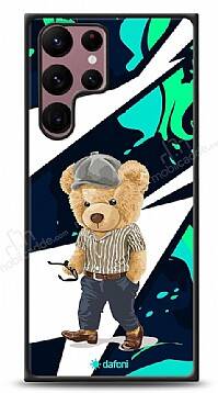 Dafoni Art Samsung Galaxy S22 Ultra 5G Thoughtful Teddy Bear Kılıf - 1