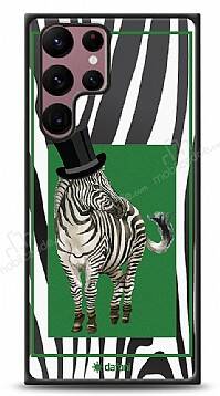 Dafoni Art Samsung Galaxy S22 Ultra 5G Zebra Pattern Kılıf - 1