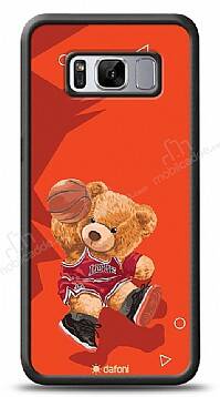 Dafoni Art Samsung Galaxy S8 Basketball Bear Kılıf - 1