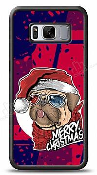 Dafoni Art Samsung Galaxy S8 Christmas Pug Kılıf - 1