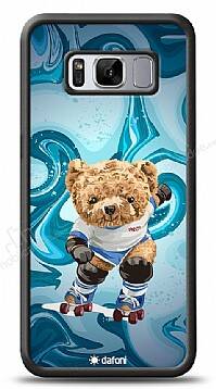 Dafoni Art Samsung Galaxy S8 Plus Skating Teddy Bear Kılıf - 1