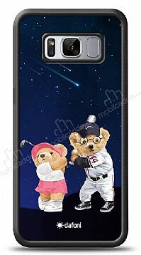 Dafoni Art Samsung Galaxy S8 Plus Sporty Couple Teddy Kılıf - 1