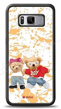 Dafoni Art Samsung Galaxy S8 Plus Style Couple Teddy Kılıf - 1