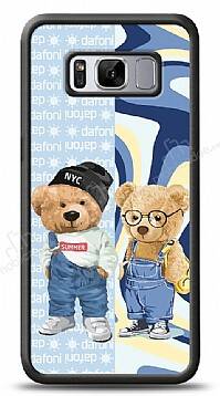 Dafoni Art Samsung Galaxy S8 Plus Summer Couple Teddy Kılıf - 1