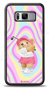 Dafoni Art Samsung Galaxy S8 Plus Tennis Girl Bear Kılıf - 1