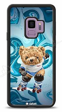 Dafoni Art Samsung Galaxy S9 Skating Teddy Bear Kılıf - 1