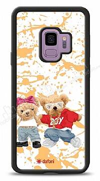 Dafoni Art Samsung Galaxy S9 Style Couple Teddy Kılıf - 1